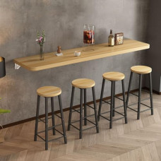 Schwebender Schreibtisch aus Holz, zur Wandmontage, klappbarer Esstisch, Küchentisch, klappbarer Wandtisch, Computertisch für Büros, Schlafzimmer, Arbeitszimmer, Restaurants, klappbares Aufb