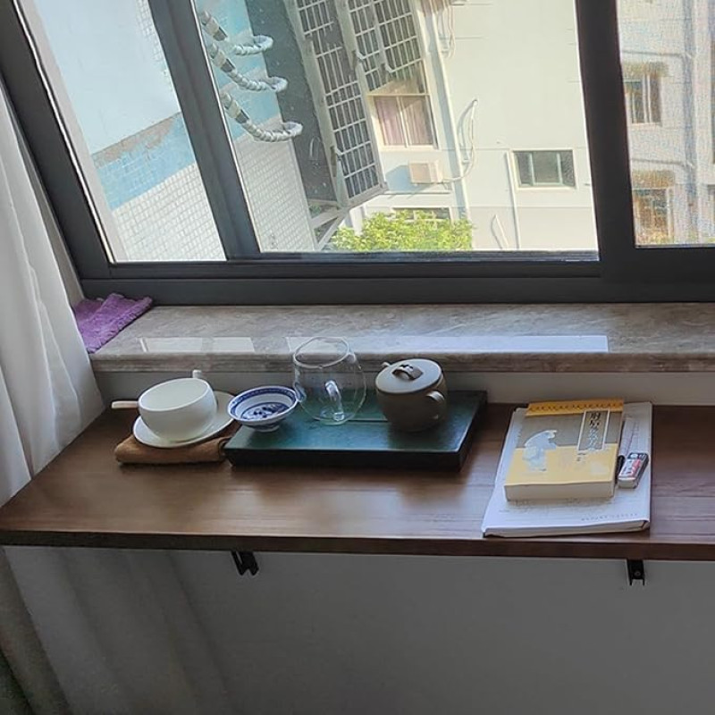 Klappbarer Wandschreibtisch Mit Individuell Anpassbaren, Zusammenklappbaren Regalhalterungen. Platzsparendes Servierregal Für Waschküche Und Arbeitszimmer,