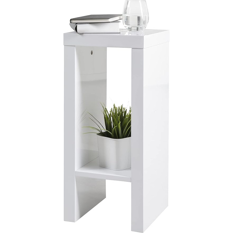 Phoenix lillealune riiuliga, valge, 26 x 60 x 26 cm