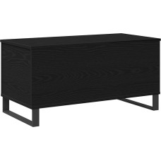 vidaXL kaasaegne must tamme kohvilaud | Ristkülikukujuline disain elutuppa | Vastupidav puitmaterjal | 90 cm pikkus | Stiilne matt viimistlus