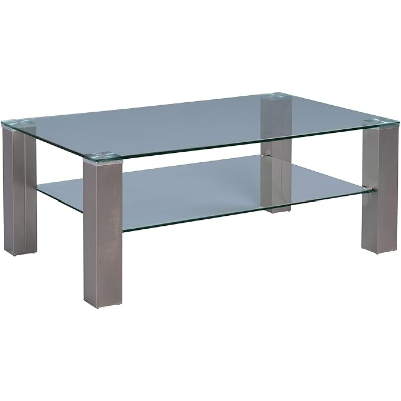 M2 Kollektion Cilo 2 kohvilaud 105 x 41 x 65 cm hõbedane