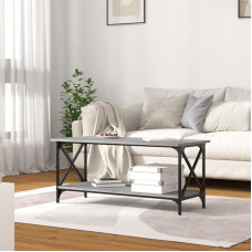 Higsose elutoa kohvilaud 100 x 45 x 45 cm elutoa laud puidust diivanilaud diivanilaud kaasaegne kohvilaud pakkumine kohvilaud lihtne laud elutuppa Coutisch Industrial Hall Sonoma