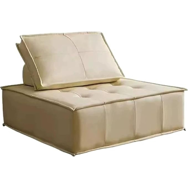 Modulaarne Tofu plokk diivan ilma käetugedeta ja liigutatava seljapehmendusega kaasaegne mugav laisk diivan elutuppa vabalt kombineeritav B, 85 x 85 x 38 cm