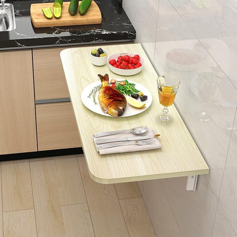 Klapptisch Platzsparender, schwebender, wandmontierter Klappschreibtisch. Vielseitiger Klapptisch für das Homeoffice, Schlafzimmer, Küche. Ideaalne, kompakte lahendus väikeste ruumide jaoks, perfekt f
