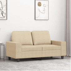 2-Sitzer-Sofa Creme 120 cm Stoff