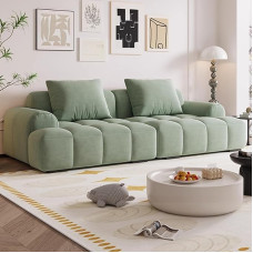 Väike diivan magamistuppa, moodne diivan sajandi keskpaigast, mugav diivan sulgpehmendusega, roheline, 1,8 m