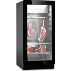 Klarstein Fridge, Tyre Cabinet for Dry Aged Beef, 1 Zone Fridge with Glass Door, Indoor and Outdoor with LED Lighting, Freestanding or Built-in Refrigerator, Temperature Range 1-25 °C, 233 L
