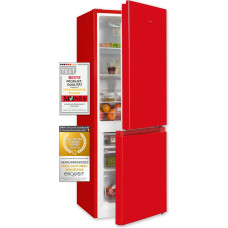 Exquisit Fridge and Freezer Combination KGC231-60-010E Red | Standing Unit | 175 L Volume | Red