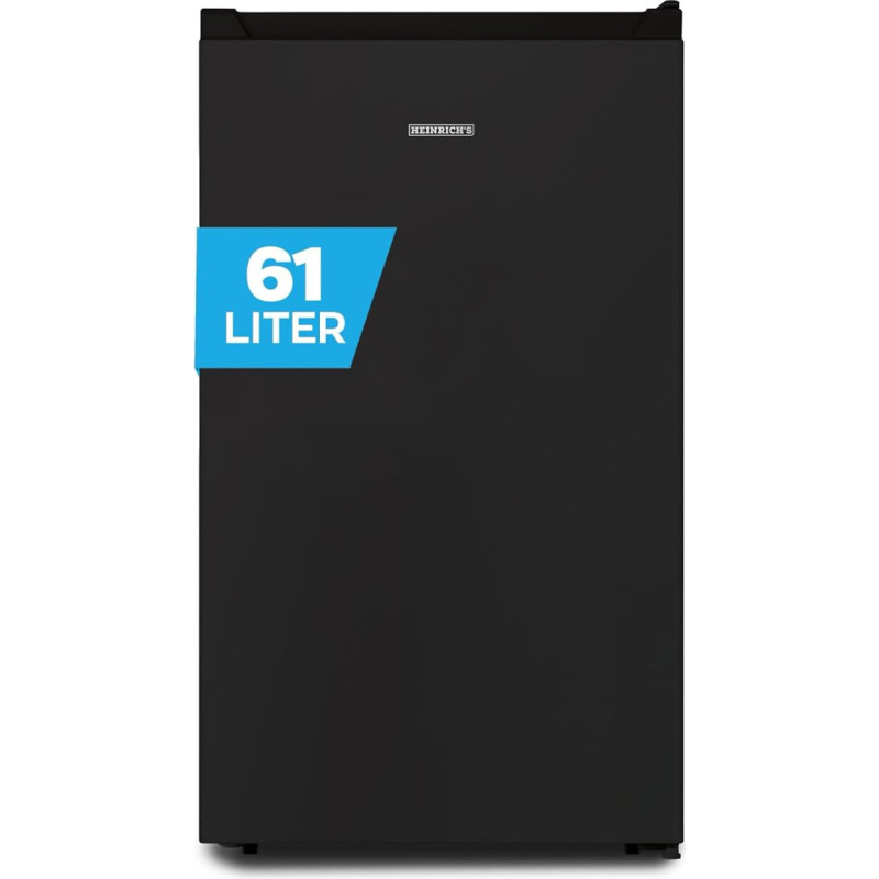Heinrich´s Freezer 61 Litres, Mini Freezer, -18°C Freezer, 3x Freezer Drawer, 7 Levels Temperature Control, Airflow, Interchangeable Door Hinge, Black