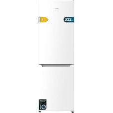 Cecotec Frigorífico Combi 2 Puertas Bolero CoolMarket Combi 322 White E. 322 L, Altura 185 and 60 cm de Ancho, Bajo Consumo, Sistema Multi Air Flow, Total No Frost y 2 Cajones