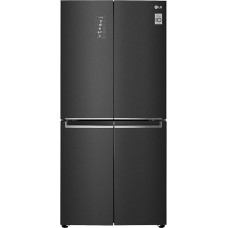 LG Electronics Slim Multi Door GMB844MC4E with Linear Cooling, Slim Fit, Only 83.5 cm Wide, 530 Litre Capacity, Matte Black Steel, Matte Black Metallic