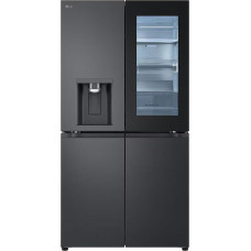 LG GMG960EVJE Multi-Door with InstaView, Ice, Crushed Ice and Water Dispenser, 635 L Capacity, Window Connection, Essence Black Steel