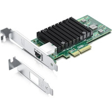 10Gtek for Intel X550-T1 10GbE PCI-E võrgukaart, üks vasest RJ45 port koos X550-AT2 kontrolleriga, 10Gbit PCI Express x4 LAN adapter, toetab Windows Server/Linux/ESX-i.