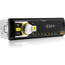 NHOPEEW 1 DIN autoraadio - autoraadio topelt Bluetoothiga - FM raadiovastuvõtja tugi 7 värvi taustvalgustus - U Disk/AUX in/TF Card Play/App lokaliseerimine ja auto leidmine