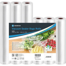 Aigostar vaakumkotid 6 rulli 20 x 300 cm ja 28 x 300 cm, BPA-vaba, korduvkasutatavad vaakumkotid toidu jaoks, vastupidavad ja läbitorkekindlad, Sous Vide pliitidele ja kõigile vaakumkottidele.