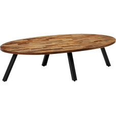 vidaXL Solid Reclaimed Teak Ovaalne kohvilaud 120x60x30cm Kodutoa mööbel