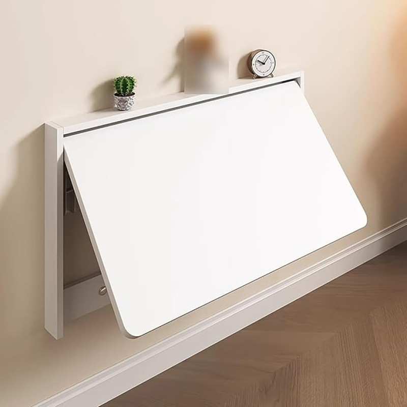 Platzsparender Klapptisch zur Wandmontage, Tropfenblatt-Design für Wäsche, Küche, Bad und Schlafzimmer, kompakt, vielseitig und funktional (suurus: L 80 x B 40 cm)