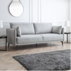 Julian Bowen Raw 3-kohaline diivan Platinum Grey