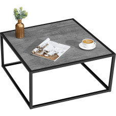 SAYGOER kohvilaud Väike ruudukujuline kaasaegne väike ruum Lihtne talumajapidamise madal keskne laud elutuppa kodukontorisse Rustiline puidust pealispind metallraamiga Lihtne kokkupanek Hall