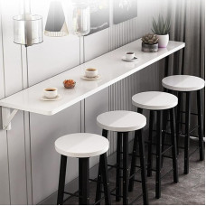 Wandklapptisch, Wandklapptisch, Wandklapp-Esstisch, Wandklapptisch aus Holz, Langer schmaler Tisch, geeignet für Milchtee-Shop, Stehtisch, Esszimmer