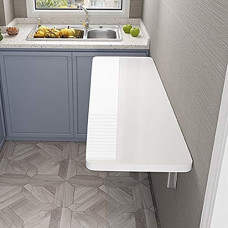 WESTWILD An der Wand montierter Klapptisch mit Multifunktionsdesign, ideal für das Home-Office, die Waschküche, die Küche und den Arbeitsbereich der Kinder (valge, 80 x 40 cm)