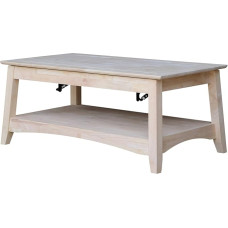 International Concepts Bombay kohvilaud täispuidust 40 tolli viimistlemata