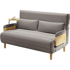 Diivanitool, kokkupandav diivanvoodi, multifunktsionaalne kokkupandav tool reguleeritava seljatoega, kaasaegne teisaldatav tool koju, kontorisse, ühiselamusse, teisaldatav magamistool voodi (valge, 120 cm)