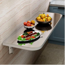 Kokkupandav hommikusöögi baarilaua seinale paigaldatav söögilaud töölaud roostevaba teras väike ruumi säästev rippuv laud