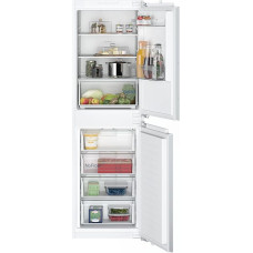 SIEMENS KI85NNFE0 iQ100 Built-In Fridge-Freezer, 177.2 x 54.1 cm, 150 L Cooling & 99 L Freezer, noFrost, AutoAirflow - Even Cooling on All Levels, LED Light