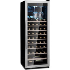 Klarstein Wine Refrigerator, Drinks Fridge Slim, Fridge with Glass Door, Drinks Refrigerators Freestanding, Wine Fridge Small, Wine Refrigerators 1 Zones, UV Protection, 4-18°C, 46 Bottles