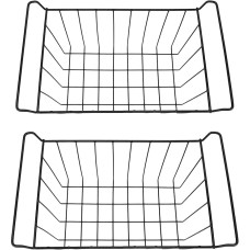 Freezer Storage Basket, Easy to Clean, Space-Saving Freezer Basket for Frozen Food (BLACK)