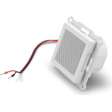 TechniSat kõlar DIGITRADIO UP 55 jaoks - ühekordne sisseehitatud kõlar (DIGITRADIO UP 55 laiendamiseks, paindlikuks paigaldamiseks, 2 W, IP20) Esikate RAL 9016, valge