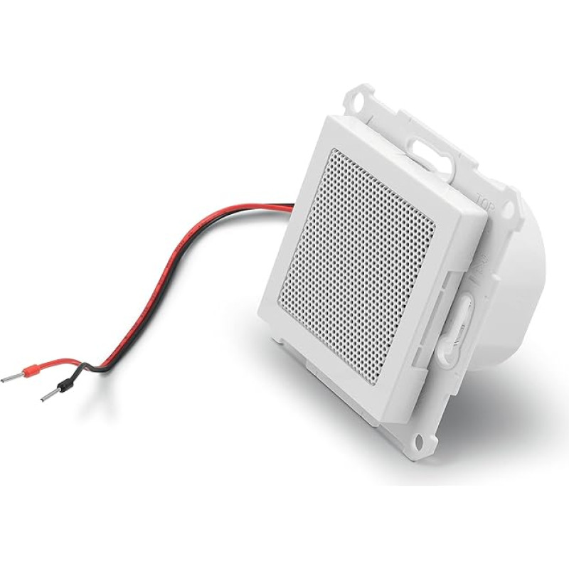 TechniSat kõlar DIGITRADIO UP 55 jaoks - ühekordne sisseehitatud kõlar (DIGITRADIO UP 55 laiendamiseks, paindlikuks paigaldamiseks, 2 W, IP20) Esikate RAL 9016, valge