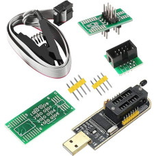 SOIC8 SOP8 Flash Chip IC CH341A USB programmeerija EEPROM Flash BIOS Chip USB programmeerimismoodul (SB programmeerija + SOP8 klamber + adapter)