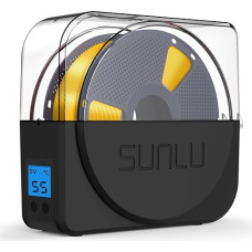 SUNLU Official Filament Dryer S1 Plus koos ventilaatoriga, niiskusvaba kuivati kasti 3D printeri filament, lihtne kasutada, kaasaskantav, PLA PETG ABS TPU Filament Dry Box SUNLU S1+, (must)