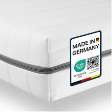 Sleepneo madrats 70 x 200 cm - Ergonoomiline külmavahtmadrats - 7-tsooniline madrats H2 H3 - Öko Tex sertifitseeritud - pestav kate - 2-in-1 madratsi kõvadus - hingav - kõrgus 15 cm