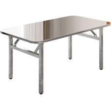 Küchen-Arbeitstisch, Arbeitsplatz, klappbarer kommerzieller Vorbereitungstisch, robuster Edelstahl-Klapptisch, für Werkstatt, Garage, Büro, Zuhause