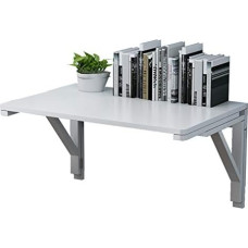 klappbarer wandtisch, wandmontierter Schreibtisch, Wandklapptisch, Kiefernholz, Weiß, mehrere Größen, Esstisch(70 * 40Cm)