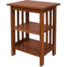 AERATI küljelaud võrega ja 2 riiuliga öökapp talumajapidamise klassikalises stiilis 40 x 30 x 54 cm