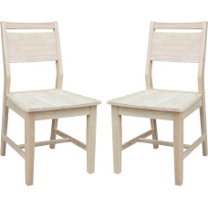 International Concepts Aspen viimistlemata paneel-toolid, 2 tk, komplektis