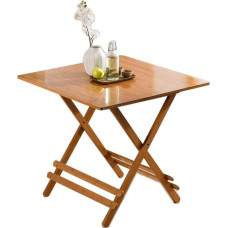 Tragbarer Massivholz-Garten-Esstisch - minimalistischer quadratischer Tisch für kleine Wohnungen - 100 x 100 x 76 cm - perfekt für Zuhause, Freizeit und Außenbereich
