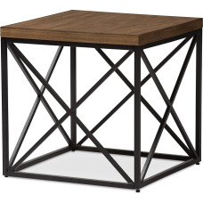 Baxton Studio Herve Vintage Industrial End Table, antiikpronks