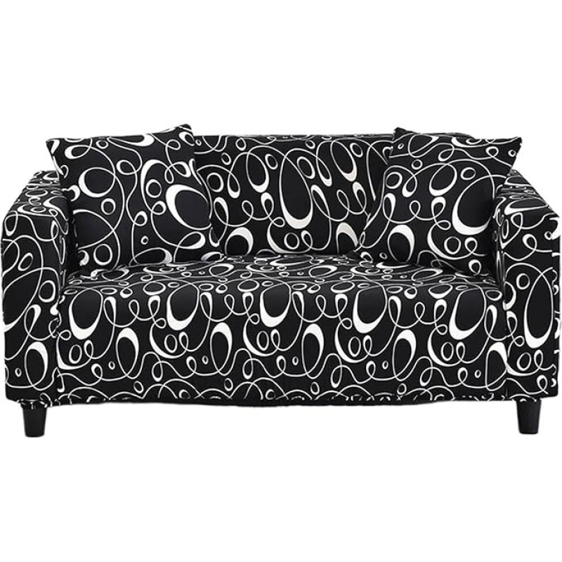 MeiDai 1PC triibuline diivanikate komplekt Elastne diivanikate diivanikatted elutoa lemmikloomadele L-kujuline diivan L-kujuline toolikate 1/2/3/4 istekohaga (värv : muster 24, suurus : 4-kohaline 235-300cm)