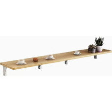 ZEQFEMKL An der Wand montierter Klapptisch, Wandschreibtische für kleine Räume, herunterklappbar, Klapptisch zur Wandmontage, schmaler Langer Haushaltstisch zur Wandmontage, Esstisch, klappbar, Küch
