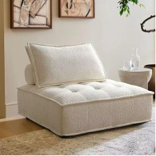 JSLJJBD Väike pilves diivan kondita üheosaline vahtpolster Pehme ja mugav lamamiseks Sobib elutuppa magamistoas õppimiseks