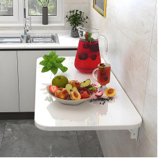 ZEQFEMKL Klappbarer Wandschreibtisch Wandschreibtisch Herunterklappbarer Wandtisch, funktionaler Hängeschreibtisch Wandklapptisch für Wohnung, Arbeitszimmer, Schlafzimmer 40x30cm (15,7