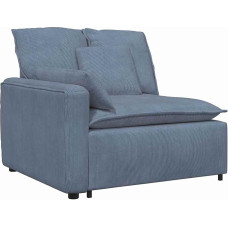 Modulares Sofa mit Armlehne - Cordstoff Polsterung, Metallrahmen, für Wohnzimmer und Home Office - Anpassbare Armlehnen Model4104410