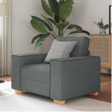 Dunkelgrauer Stoffsofa Stuhl mit Polster, 99x78x84 cm, für Wohnzimmer & Büro - Montage erforderlich Model4104961