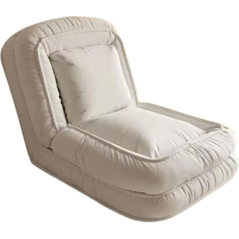 Laisk diivan, saab magamistoas magamistoas, rõdul, tatamil, väikesel diivanil, vaba aja toolil, mugavas diivanis (valge 90 x 130 cm).