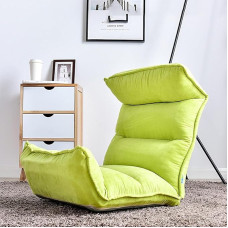 Põrandale kokkupandav mängusohva, õhutool, kokkupandav, reguleeritav, diivanvoodi, lamades diivan elutuppa, magamistuppa, õppetuppa, tatami (roheline)